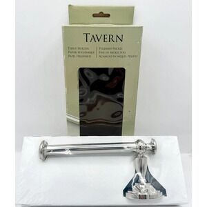 NEW Gatco POLISHED NICKEL Tavern 4123 Toilet Tissue Paper Holder Wall Mount